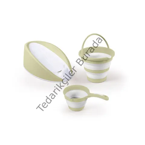 7571 ÜÇLÜ BEBEK BANYO SETİ- ECO GREEN