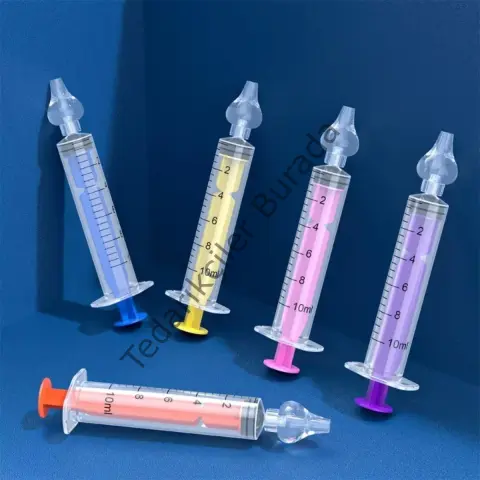 Yeniden Kullanılabilir, Manuel Burun Temizleyici 10ml Kapasiteli Burun Açıcı Şırınga Bx40