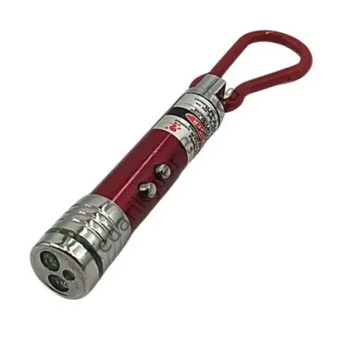 3 Fonksiyonlu Kırmızı Beyaz Işıklı Led Lazer Kedi Köpek Oyuncak Anahtarlık - 1 Adet Stokta Olan Renk Gönderilir