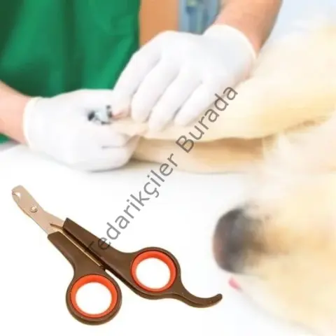 Küçük Çelik Uçlu Kedi Köpek Evcil Hayvan Tırnak Makası Pati Bakım Aleti Ergonomik Kaymaz Sap