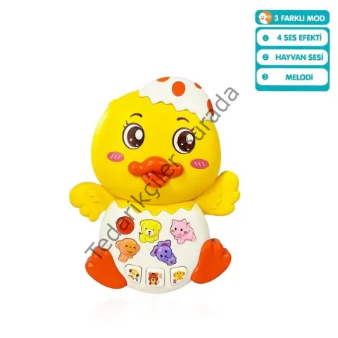 JLG-855-144A IŞIKLI VE MÜZİKLİ ÖRDEK BEBEK  - 1  Adet Fiyatıdır