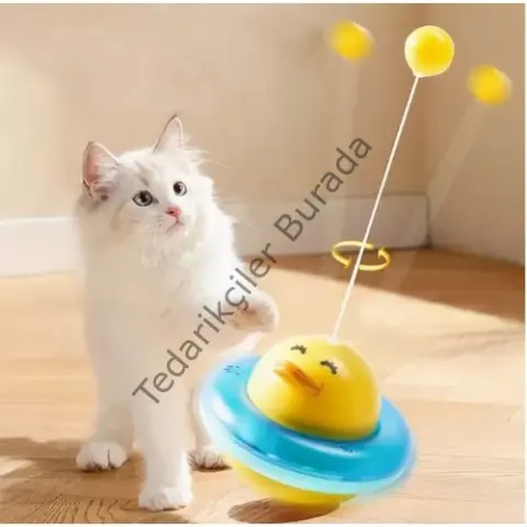 UFO Şekilli Ördek Kedi Oyuncağı