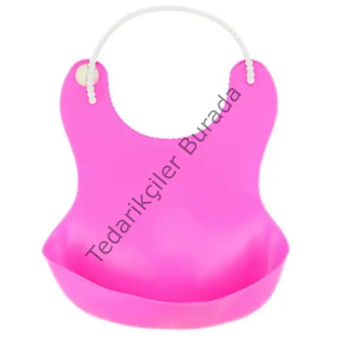Çocuk Bebek Mama Önlüğü Dökülme Engelleyici Bükülebilir Pembe (5616)