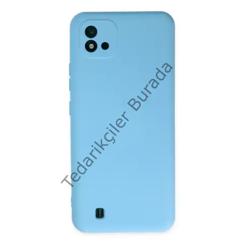 Realme C11 2021 Kılıf Nano İçi Kadife Silikon - Mavi