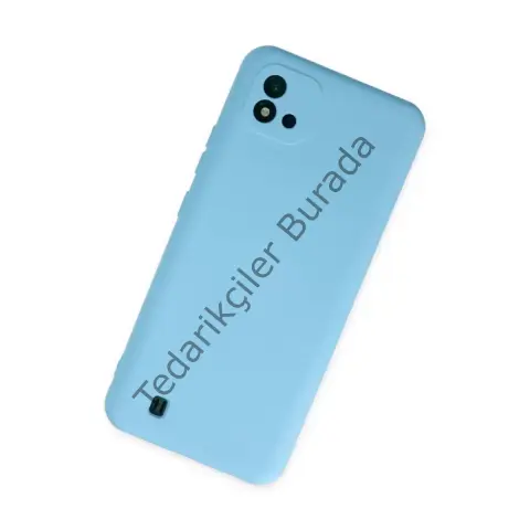 Realme C11 2021 Kılıf Nano İçi Kadife Silikon - Mavi