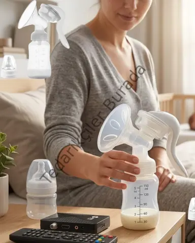 Masaj ve Sağım Özellikli Manuel Süt Pompası Sessiz Kullanım 180 ML