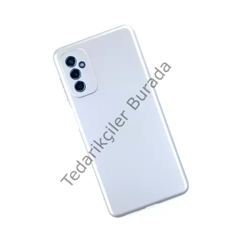 Samsung Galaxy M52 5g Kılıf Nano İçi Kadife Silikon - Sky Blue