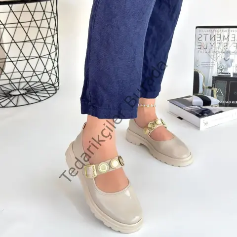 Okira Bej Rugan Oxford Ayakkabı