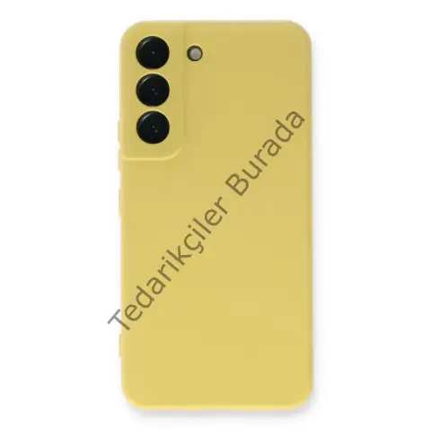 Samsung Galaxy S23 Kılıf Nano İçi Kadife Silikon - Sarı