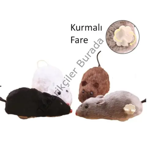 Kurmalı Fare Kedi Eğitim Oyuncağı