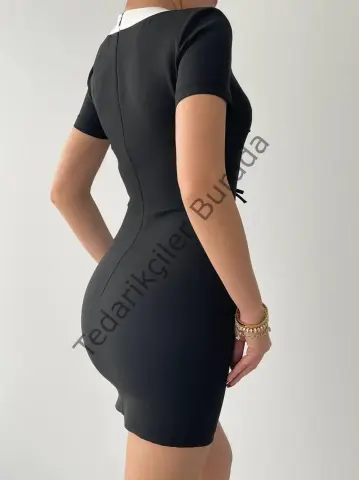 Cazzie Fiyonk Detaylı Elbise