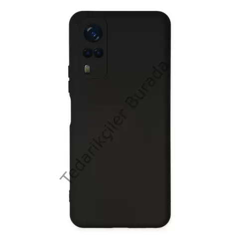 Vivo Y53s Kılıf Nano İçi Kadife Silikon - Siyah