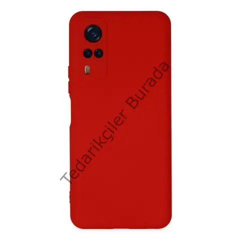 Vivo Y53s Kılıf Nano İçi Kadife Silikon - Kırmızı