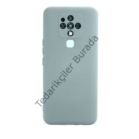 Tecno Camon 16 Kılıf Nano İçi Kadife Silikon - Buz Mavisi