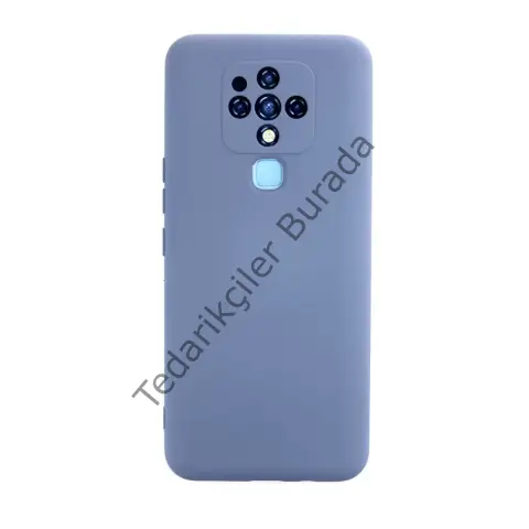 Tecno Camon 16 Kılıf Nano İçi Kadife Silikon - Gri