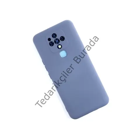 Tecno Camon 16 Kılıf Nano İçi Kadife Silikon - Gri