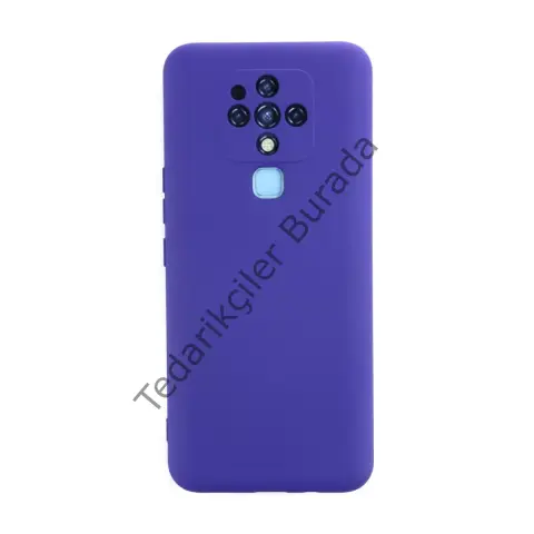Tecno Camon 16 Kılıf Nano İçi Kadife Silikon - Mor
