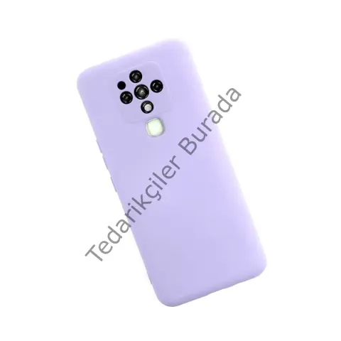 Tecno Camon 16 Kılıf Nano İçi Kadife Silikon - Lila
