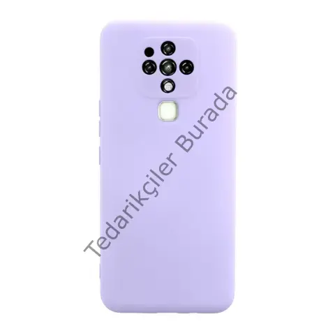 Tecno Camon 16 Kılıf Nano İçi Kadife Silikon - Lila