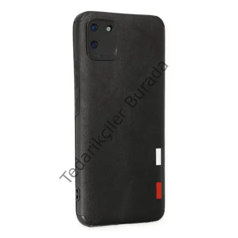 Realme C11 Kılıf Loop Deri Silikon - Siyah
