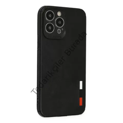 Apple İphone 13 Pro Kılıf Loop Deri Silikon - Siyah