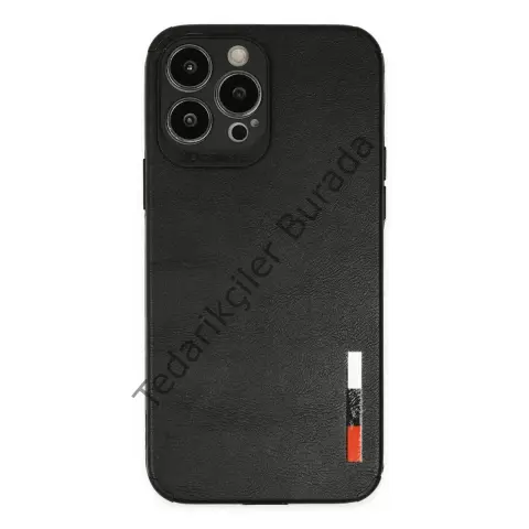 Apple İphone 13 Pro Kılıf Loop Deri Silikon - Siyah