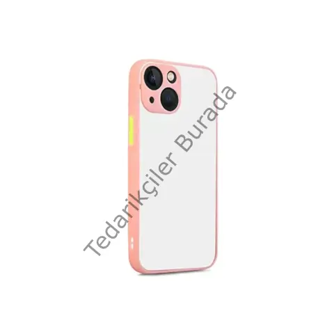 Apple İphone 13 Kılıf Montreal Silikon Kapak - Pembe
