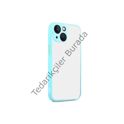 Apple İphone 13 Kılıf Montreal Silikon Kapak - Turkuaz