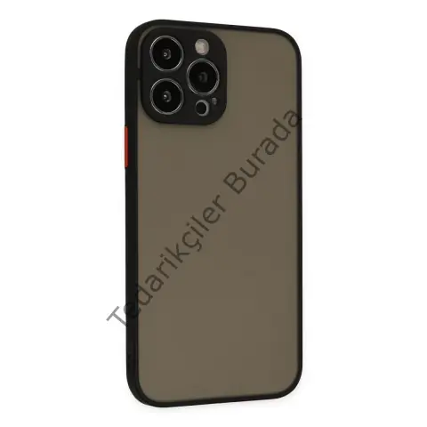 Apple İphone 13 Pro Kılıf Montreal Silikon Kapak - Siyah