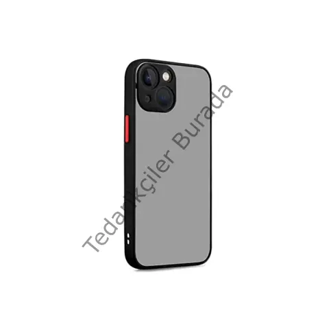 Apple İphone 13 Kılıf Montreal Silikon Kapak - Siyah