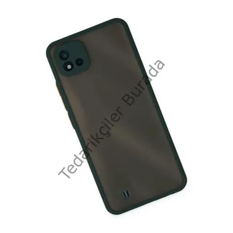 Realme C11 2021 Kılıf Montreal Silikon Kapak - Yeşil