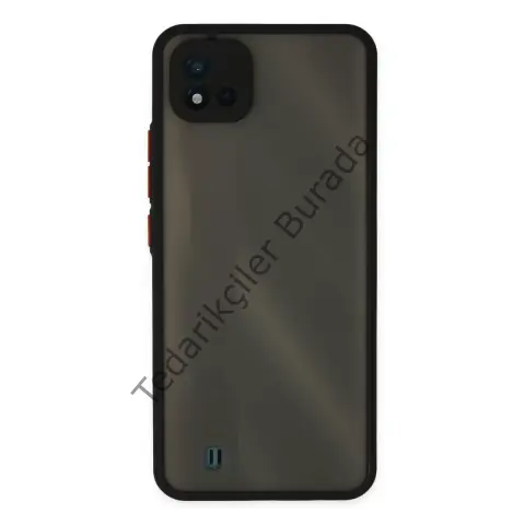 Realme C11 2021 Kılıf Montreal Silikon Kapak - Siyah