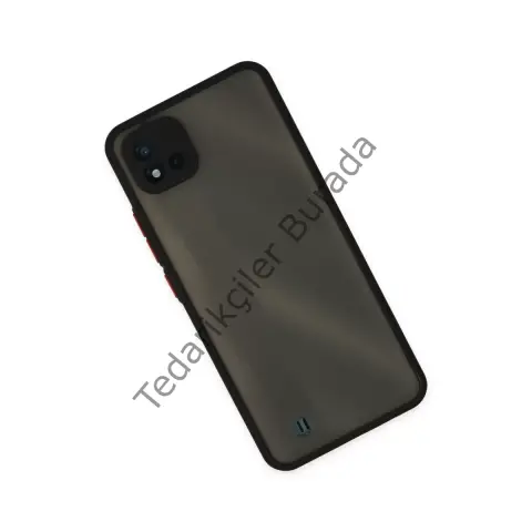 Realme C11 2021 Kılıf Montreal Silikon Kapak - Siyah