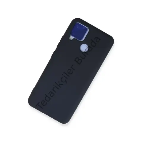 Realme C15 Kılıf Nano İçi Kadife Silikon - Lacivert