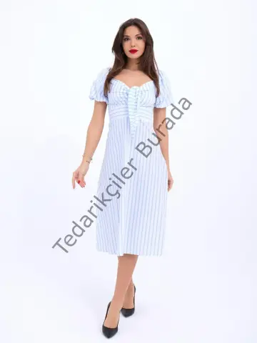 5948 ELBİSE-LOS ANGELES ÇİZGİLİ