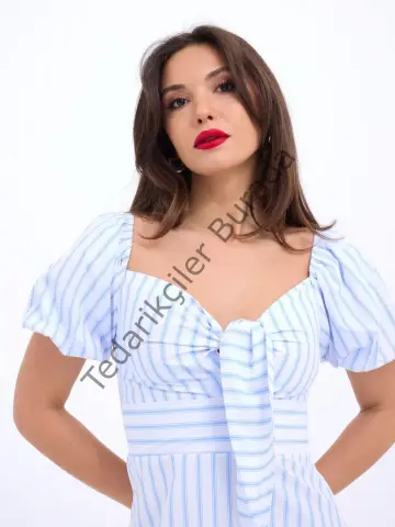 5948 ELBİSE-LOS ANGELES ÇİZGİLİ