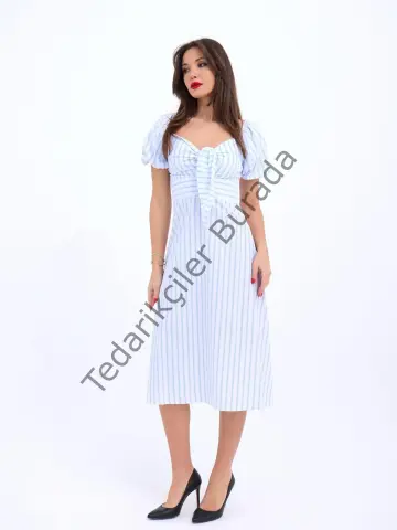 5948 ELBİSE-LOS ANGELES ÇİZGİLİ