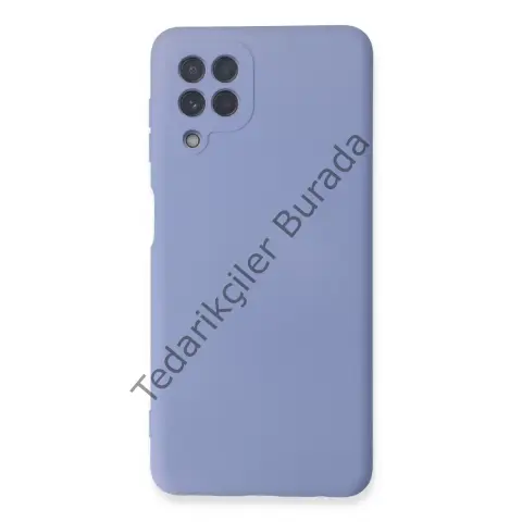 Samsung Galaxy A22 Kılıf Nano İçi Kadife Silikon - Lila