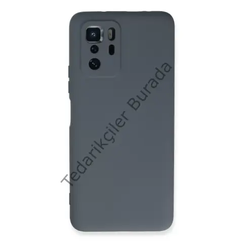 Xiaomi Poco X3 Gt Kılıf Nano İçi Kadife Silikon - Gri