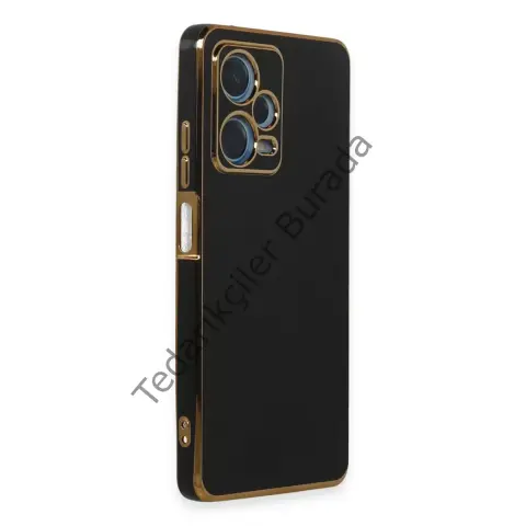 Xiaomi Redmi Note 12 Pro Plus Kılıf Volet Silikon - Siyah