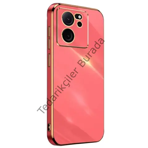 Xiaomi Mi 13t Pro Kılıf Volet Silikon - Kırmızı