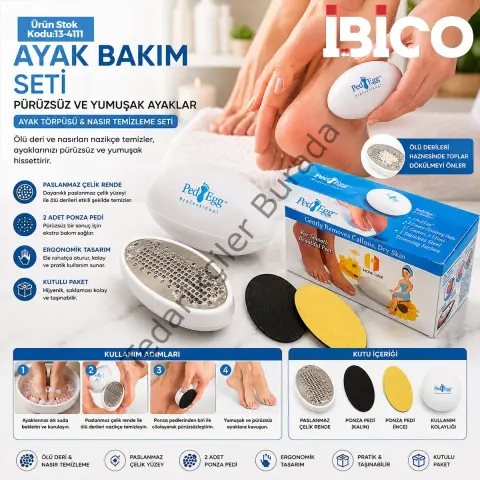 Kutulu - 9cm Ayak Bakım - Nasır Temizleme Ayak Törpüsü Bx40