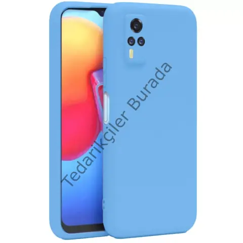 Vivo Y53s Kılıf Nano İçi Kadife Silikon - Mavi