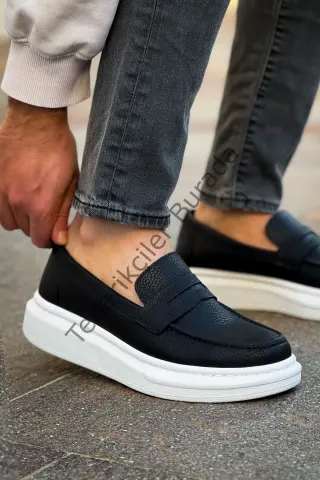 Robert - RS615 Siyah  Erkek Loafer Ayakkabı SIYAH