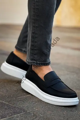Robert - RS615 Siyah  Erkek Loafer Ayakkabı SIYAH
