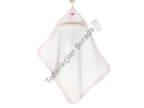 I Mam & Dad Nakışlı Bebek Havlu Silgi – Pembe