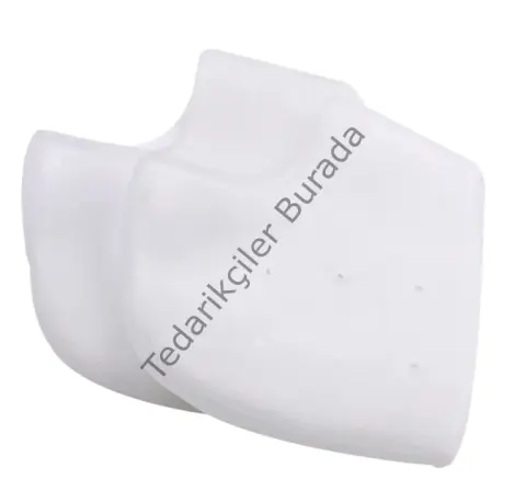 Silikon Topuk Çorabı Beyaz Renk Bx40
