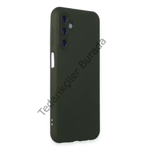 Samsung Galaxy M34 5g Kılıf Nano İçi Kadife Silikon - Koyu Yeşil