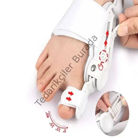 Ayarlanabilir Ayak Baş Parmak Kemik Düzeltici – Halluks Valgus (bunyon) Aparatı, Gece Gündüz Kullanıma Uygun Ayak Düzeltme Ateli Bx40