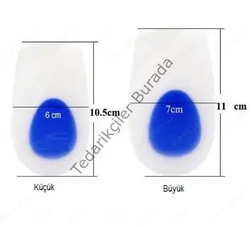 Topuk Silikonu Mavi Beyaz Büyük Boy Erkek Bx40